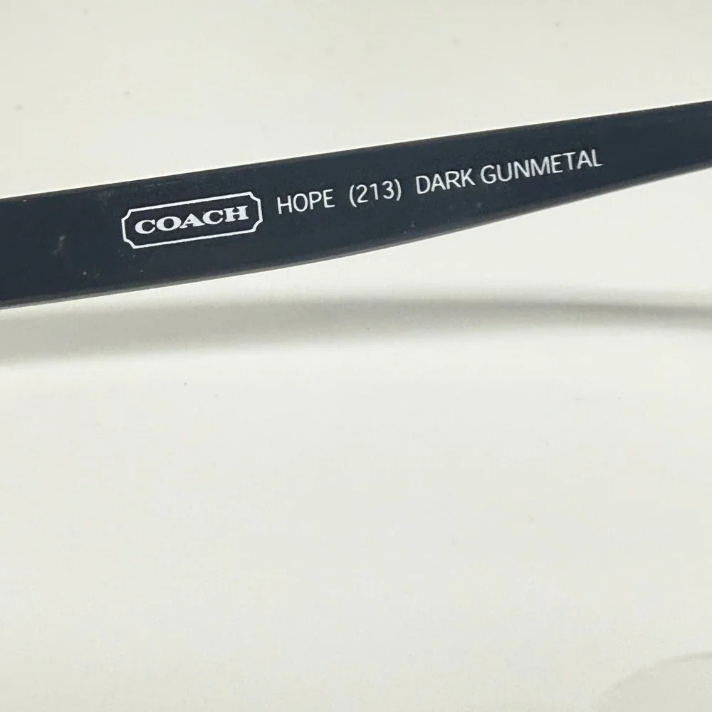 Coach Hope 213 Eyeglasses Dark Gunmetal Oval Frame 51-16-135 H6553